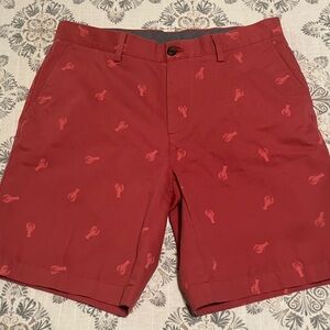 Amazon Essentials Men's Red Lobster/Crawfish Pattern Shorts